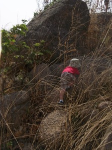 Climbing rocks and hiking - their favorite thing to do in Nigeria